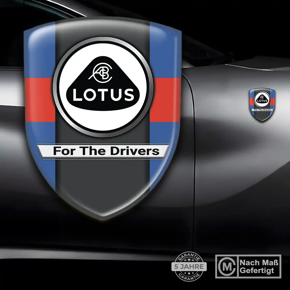 Lotus Wappen Aufkleber Edles Design