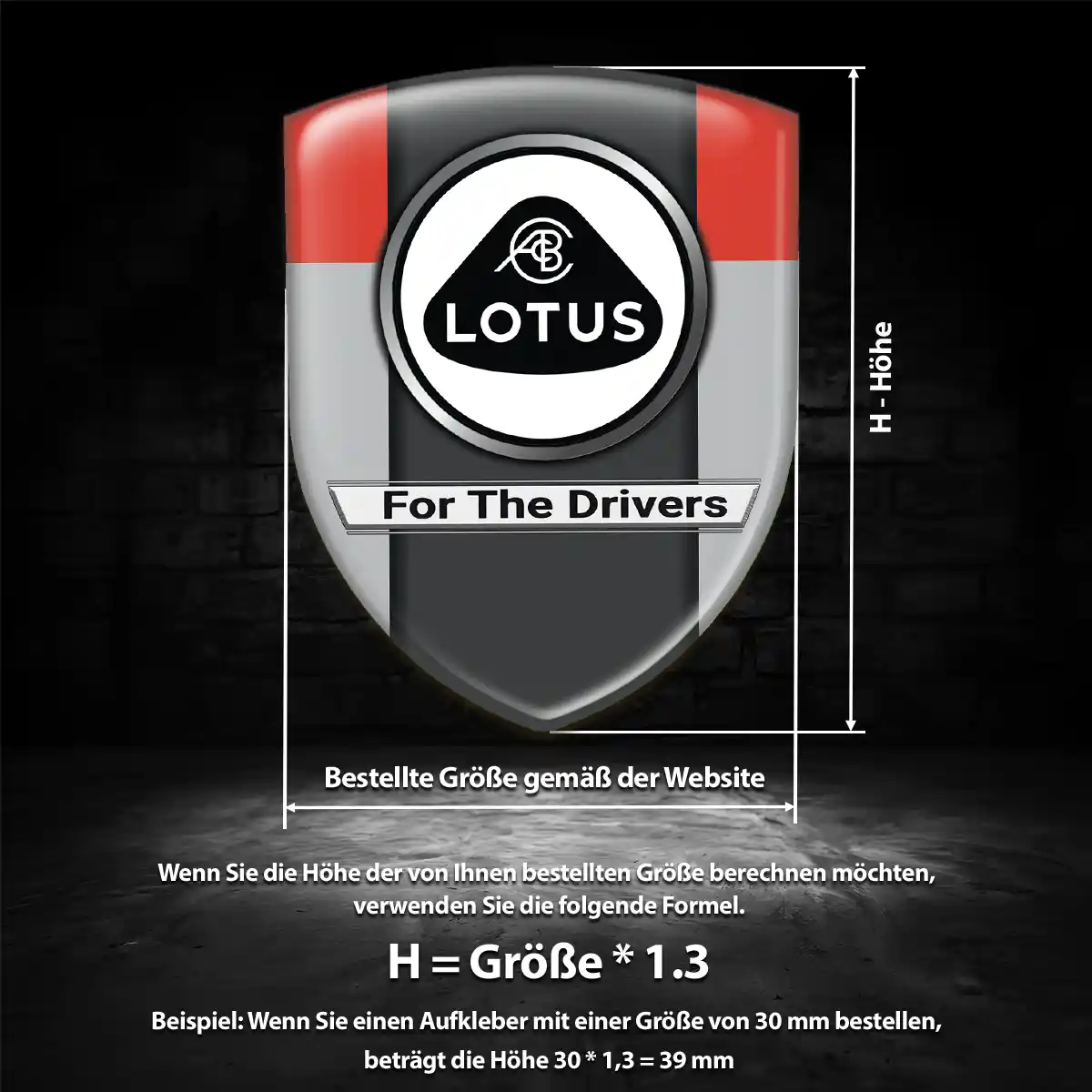 Lotus Wappen Aufkleber Emblem Anspruchsvolles Design