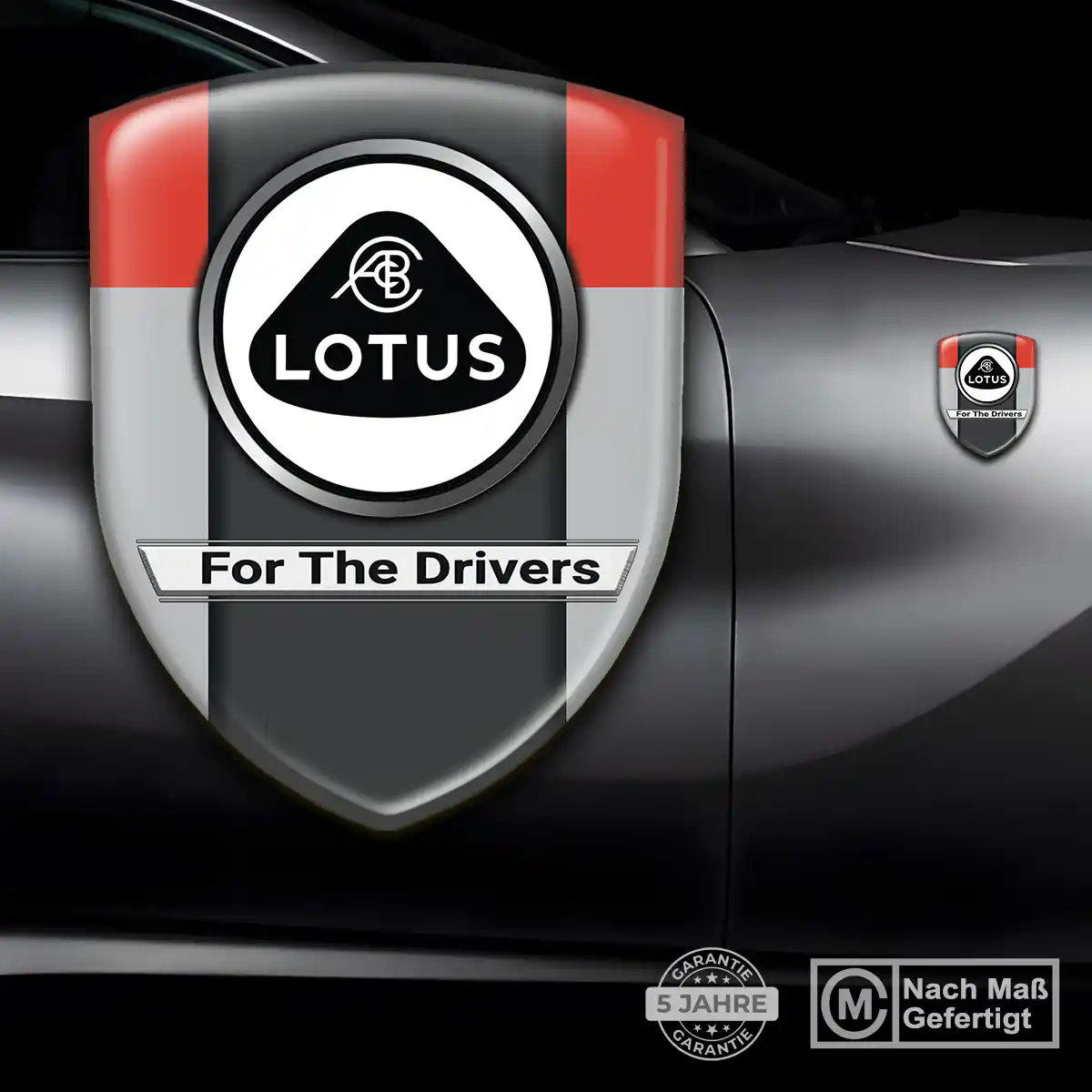 Lotus Wappen Aufkleber Emblem Anspruchsvolles Design