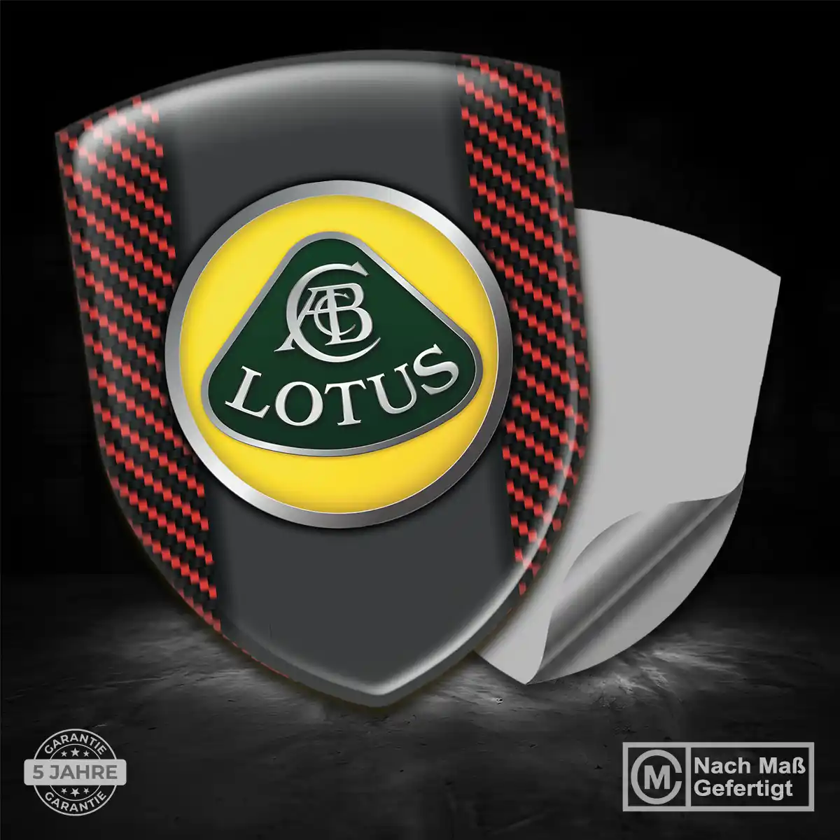 Lotus Wappen Aufkleber Emblem Ausdrucksstarkes Design