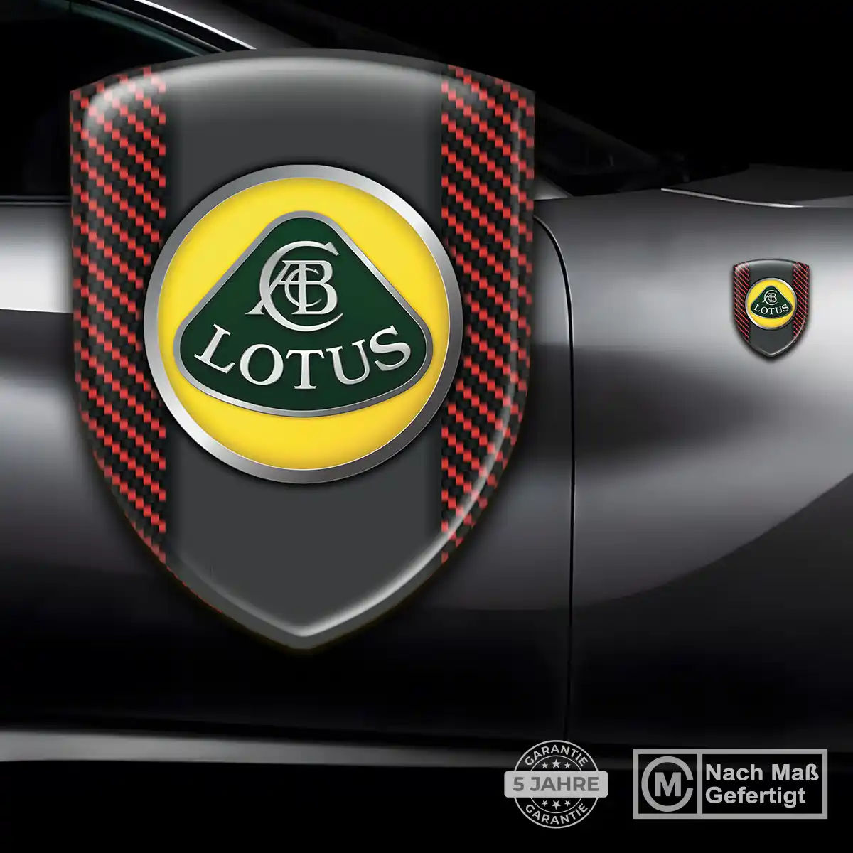 Lotus Wappen Aufkleber Emblem Ausdrucksstarkes Design