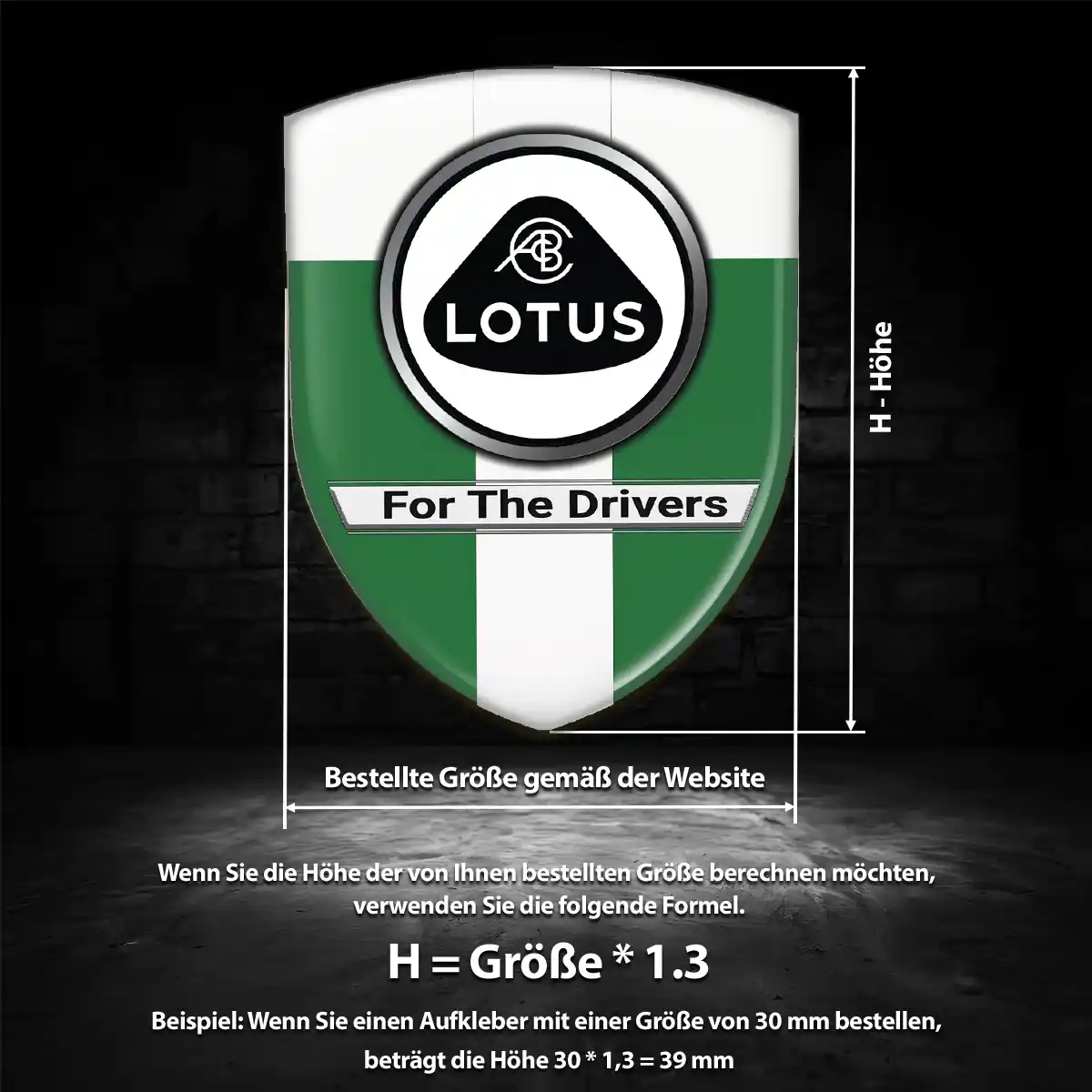 Lotus Wappen Aufkleber Emblem Auto Limitierte Auflage