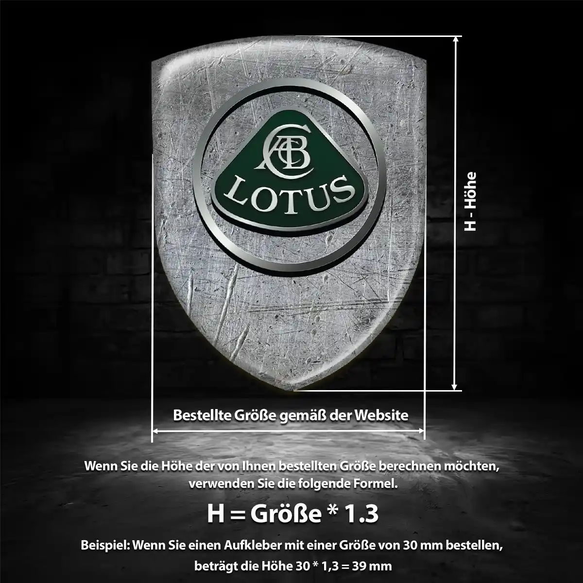 Lotus Wappen Aufkleber Emblem Auto Markenedition