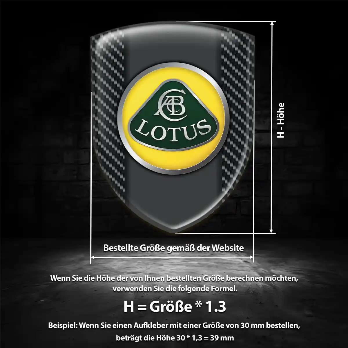 Lotus Wappen Aufkleber Emblem Auto Modernes Design