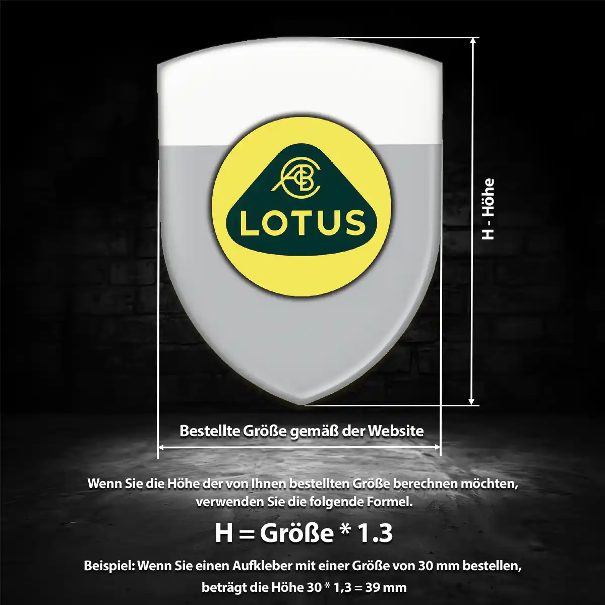 Lotus Wappen Aufkleber Emblem Auto Stilvolles Design