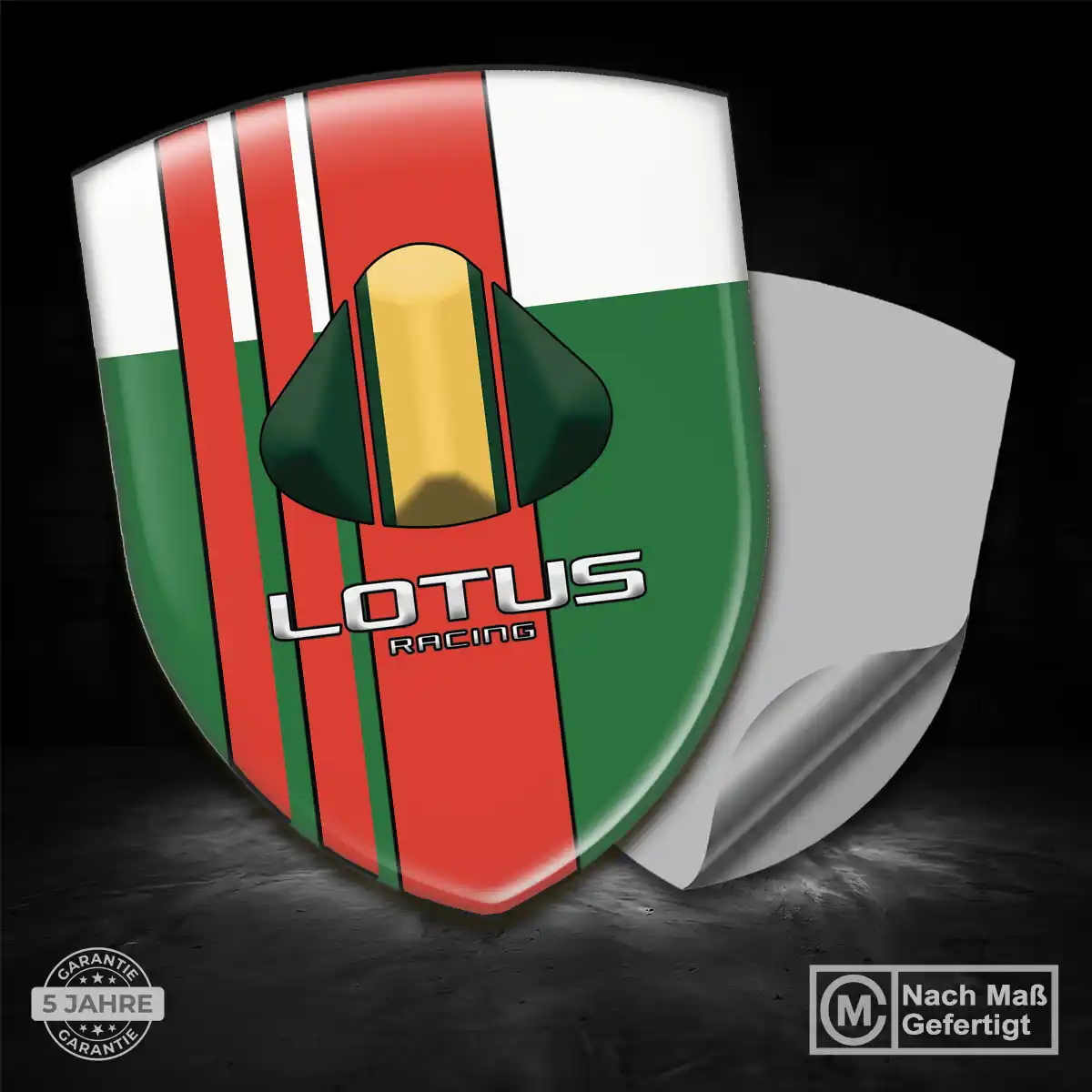 Lotus Wappen Aufkleber Emblem Elegantes Design