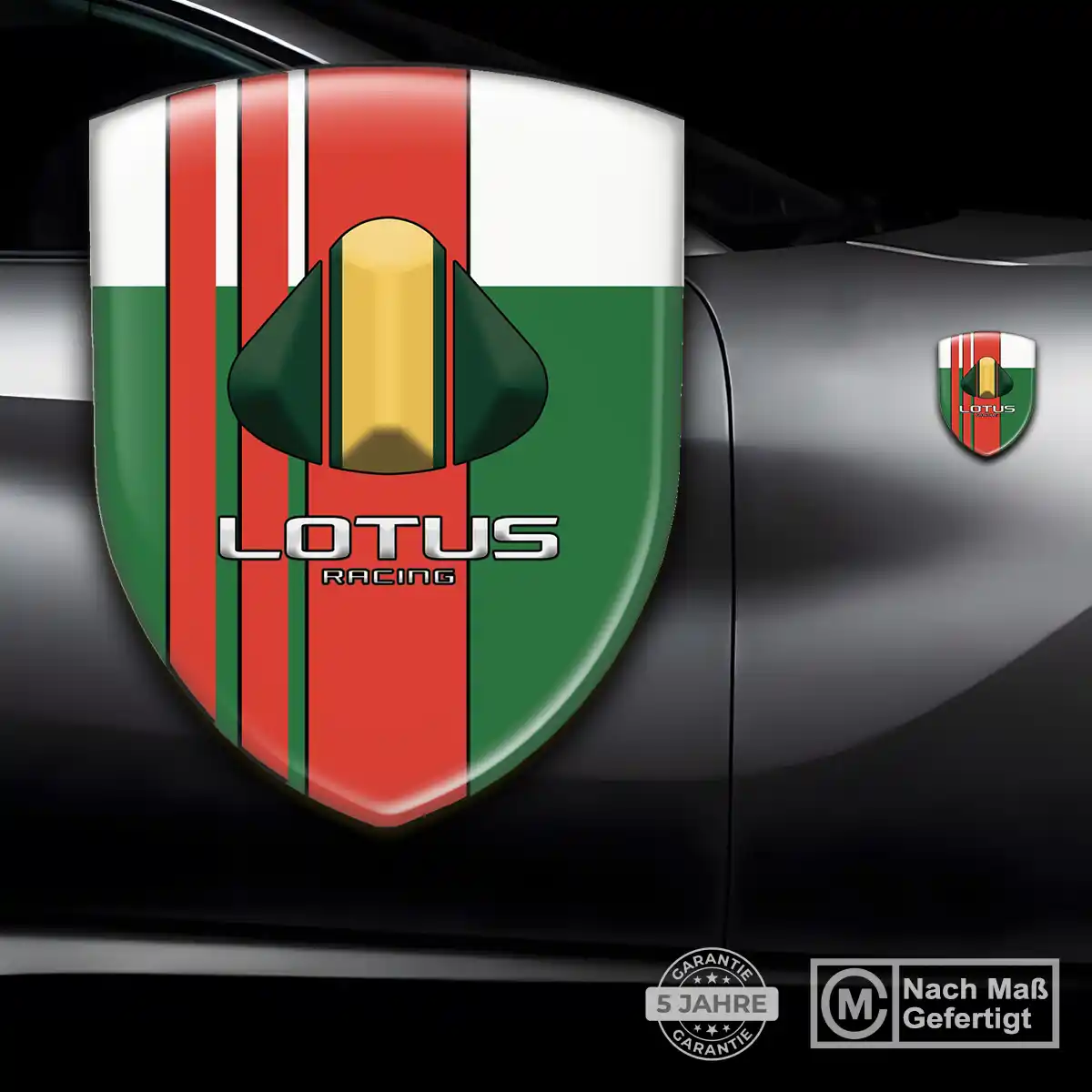 Lotus Wappen Aufkleber Emblem Elegantes Design