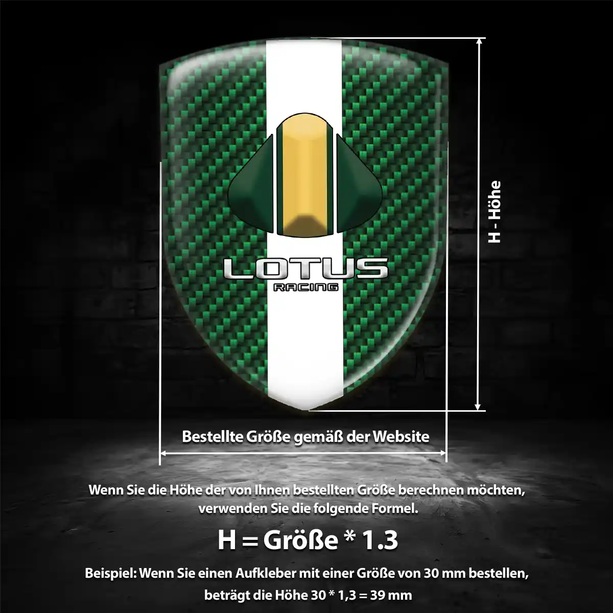 Lotus Wappen Aufkleber Emblem Hohe Qualität