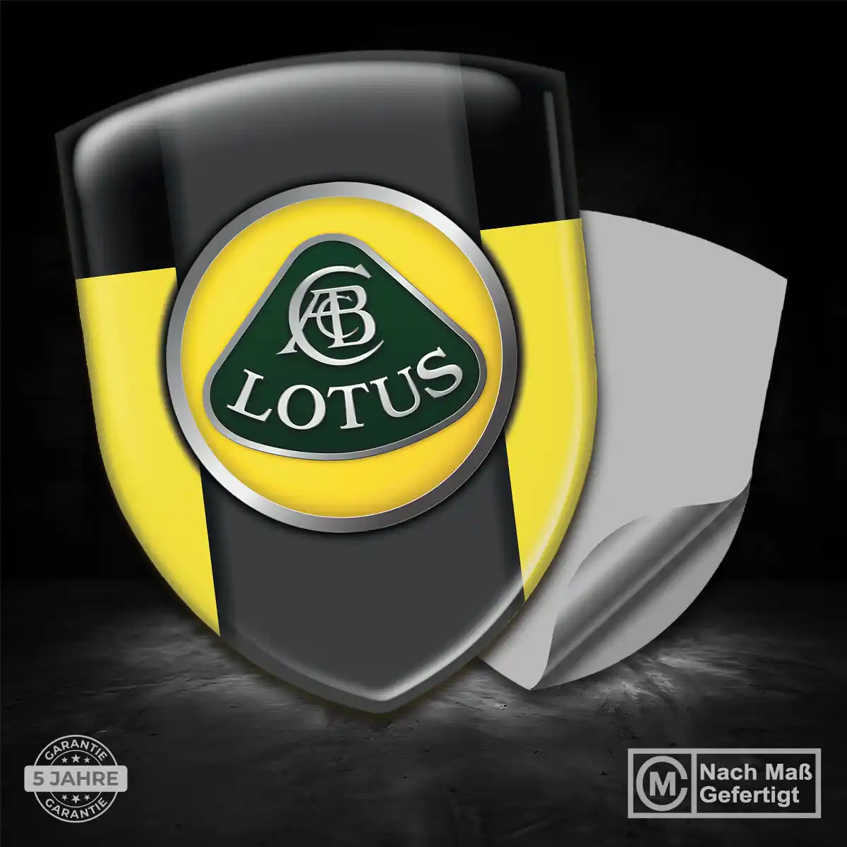 Lotus Wappen Aufkleber Emblem Premium-Edition