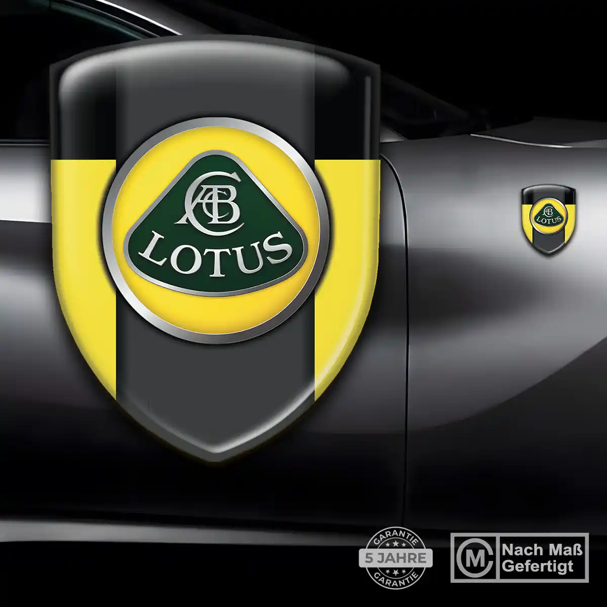 Lotus Wappen Aufkleber Emblem Premium-Edition