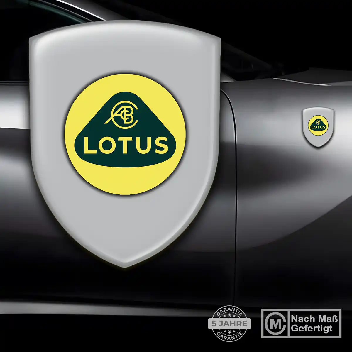 Lotus Wappen Aufkleber Hochwertiges Harz
