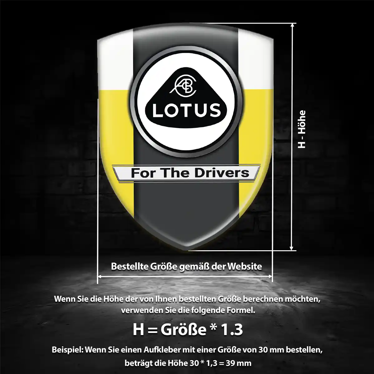Lotus Wappen Aufkleber Interieurdesign