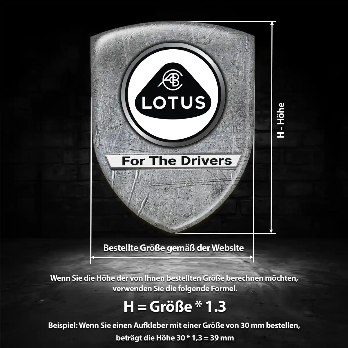 Lotus Wappen Aufkleber Modernes Design