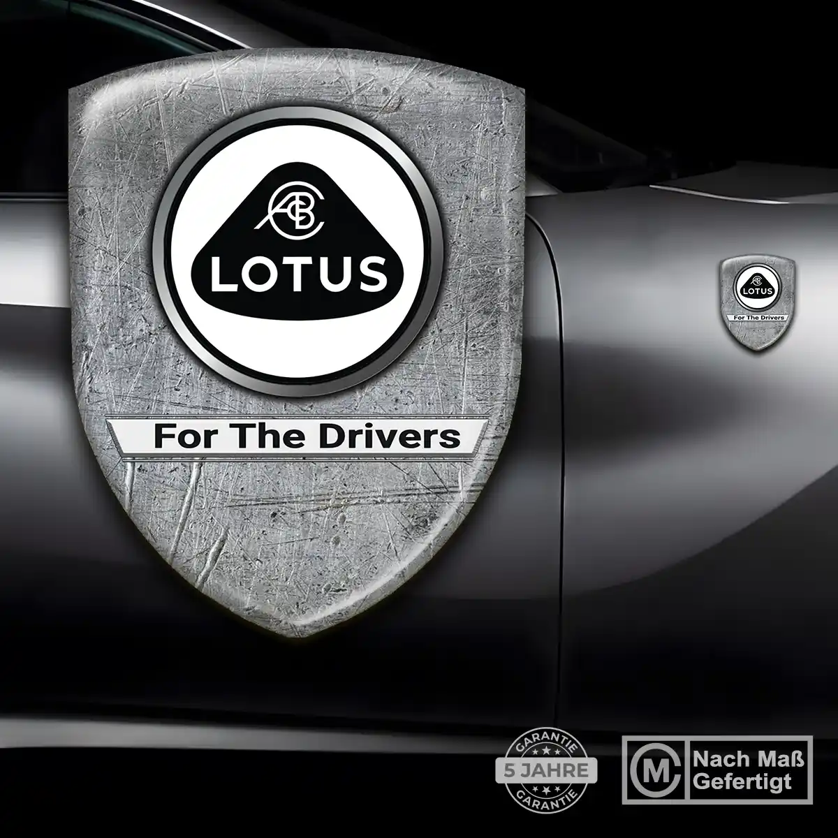 Lotus Wappen Aufkleber Modernes Design