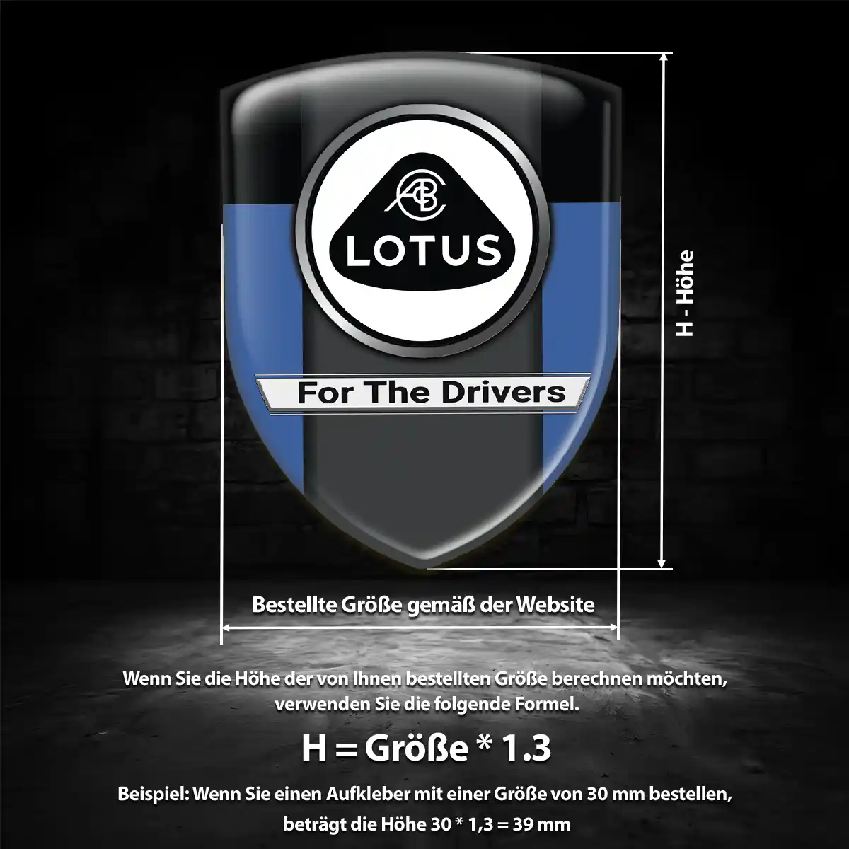 Lotus Wappen Aufkleber Stilvolles Design