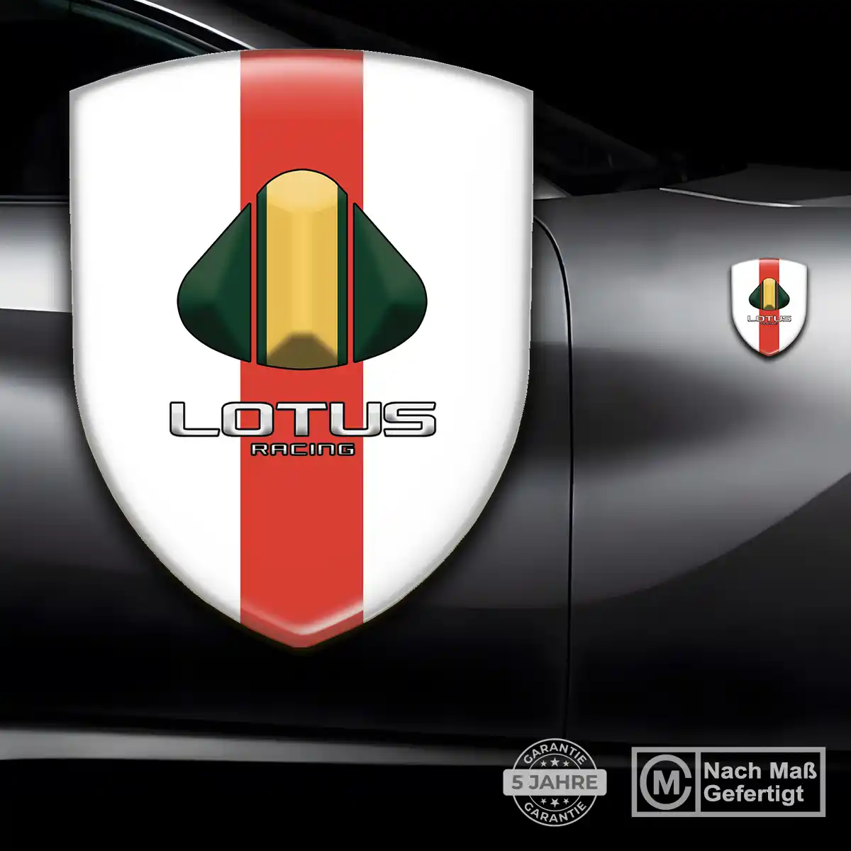 Lotus Wappen Aufkleber Tuningfahrzeug