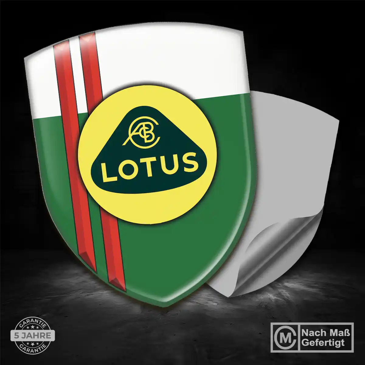 Lotus Wappen Emblem Aufkleber Ausdrucksstarkes Design