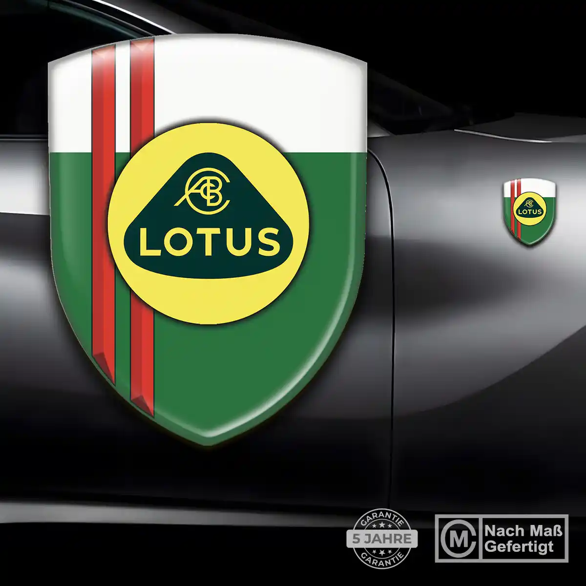 Lotus Wappen Emblem Aufkleber Ausdrucksstarkes Design