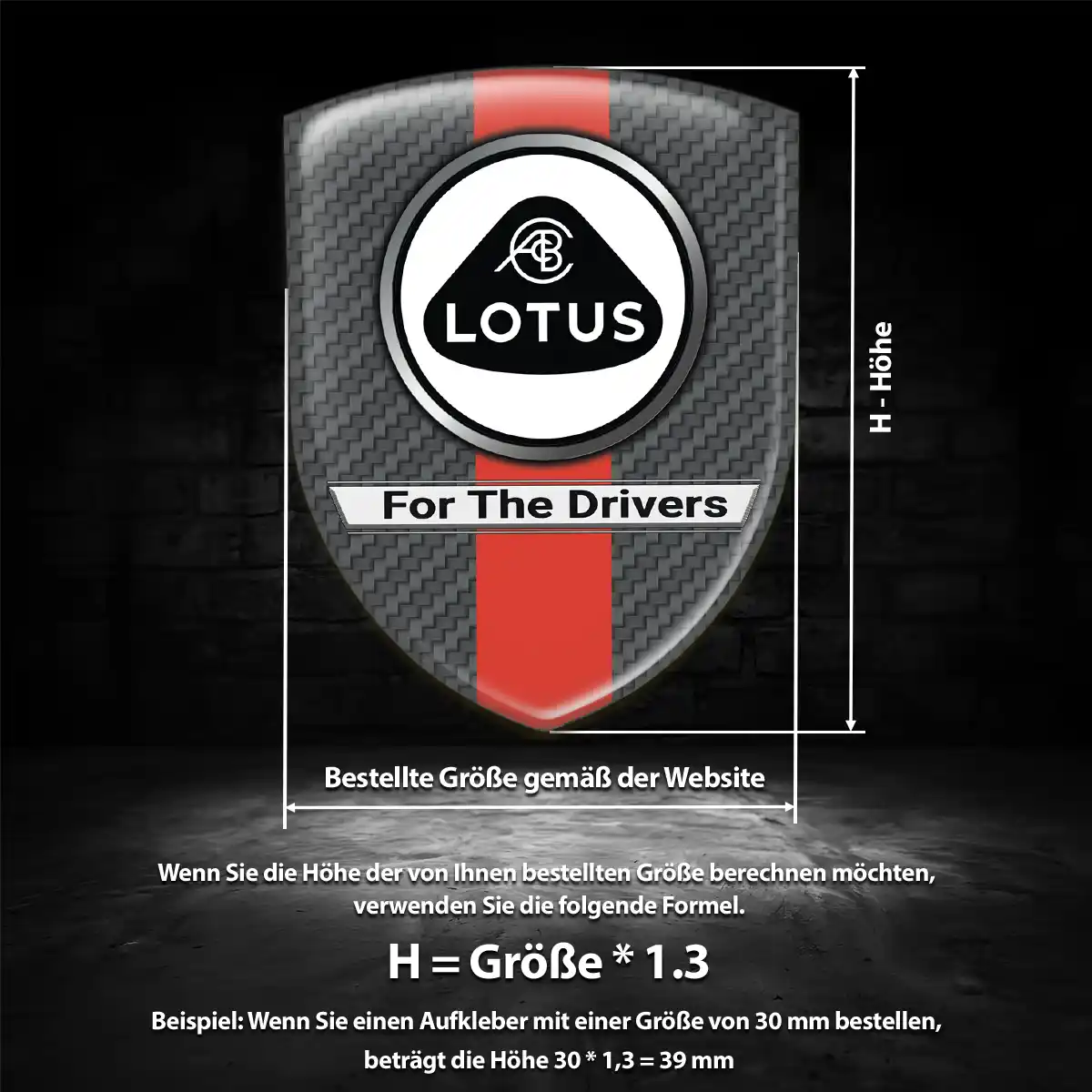 Lotus Wappen Emblem Aufkleber Auto Exterieurdesign