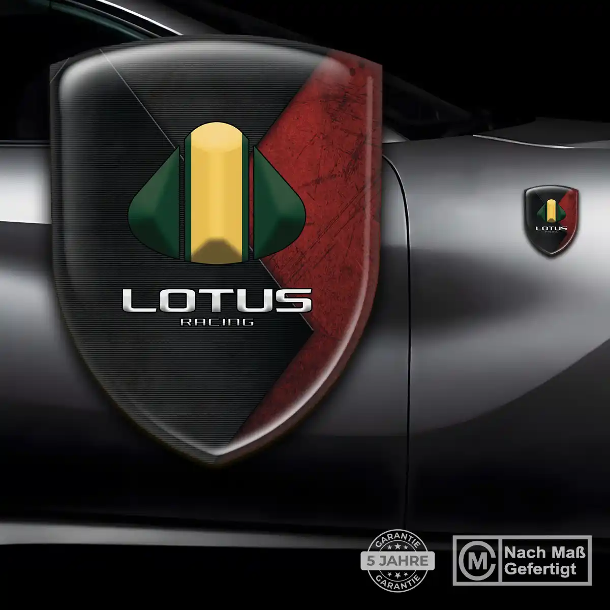 Lotus Wappen Emblem Aufkleber Auto Hochwertiges Harz