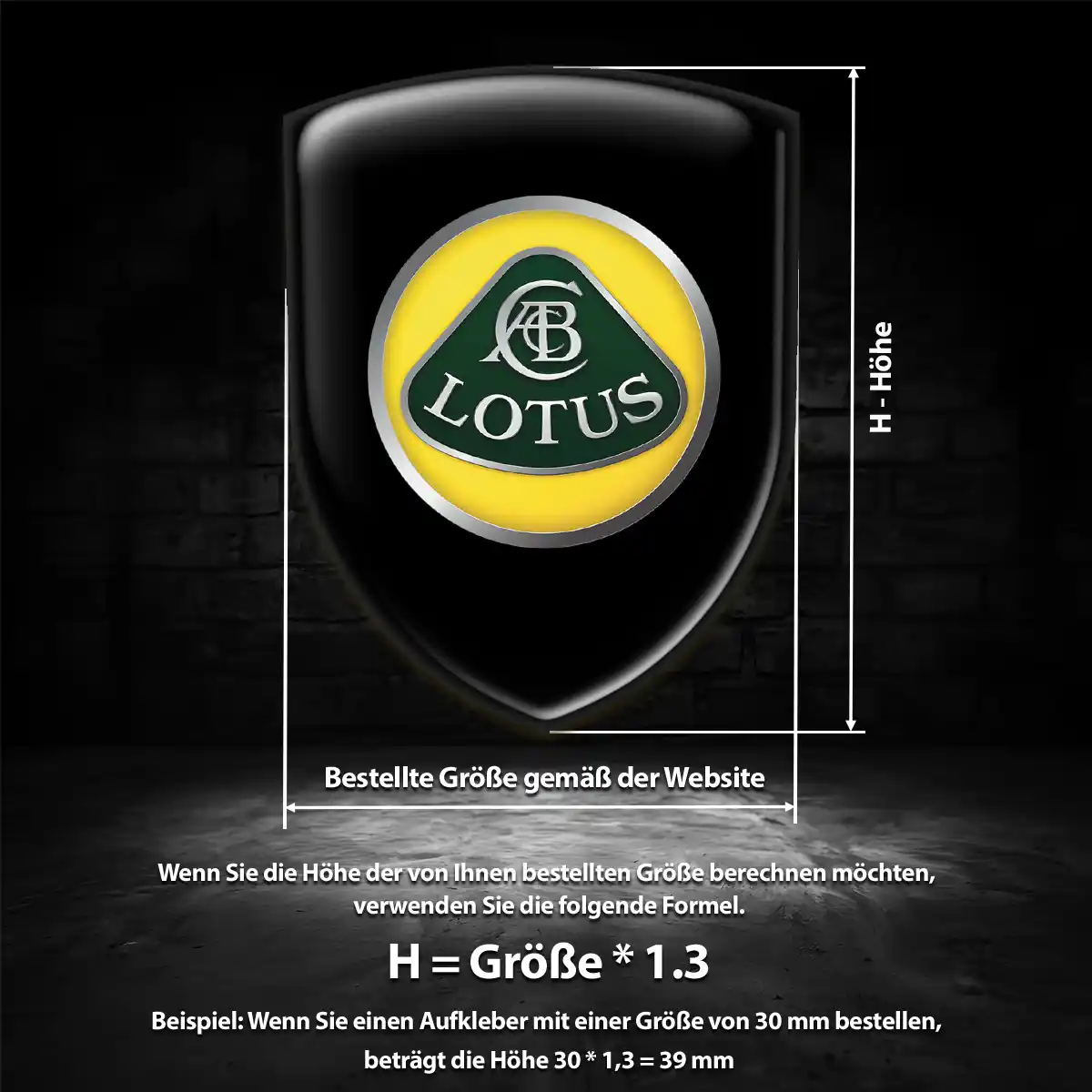Lotus Wappen Emblem Aufkleber Auto Hohe Qualität