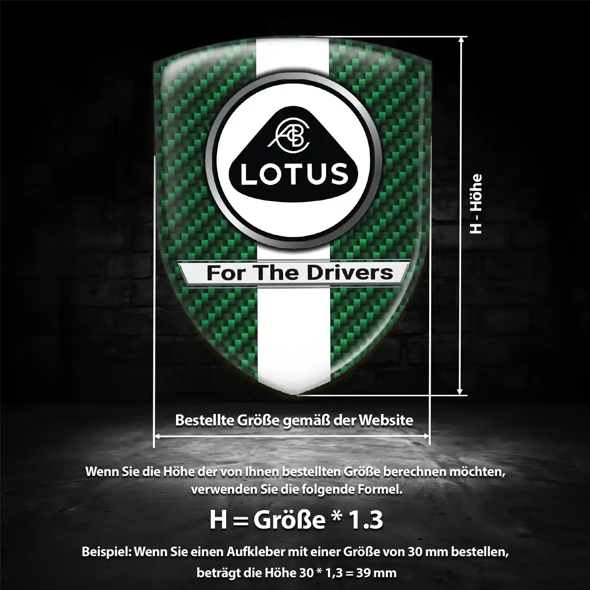 Lotus Wappen Emblem Aufkleber Auto Premiumqualität