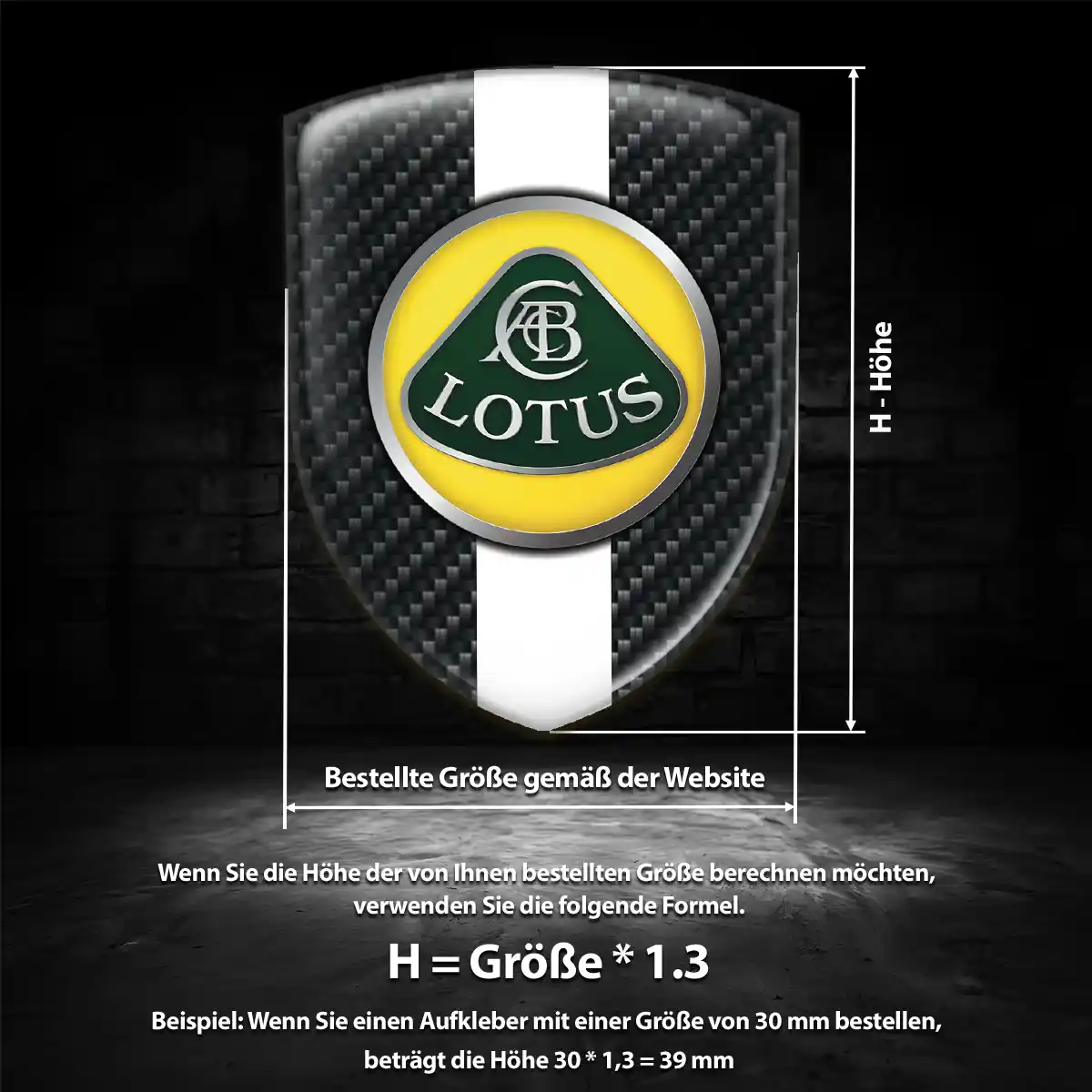 Lotus Wappen Emblem Aufkleber Auto Stilvolles Design