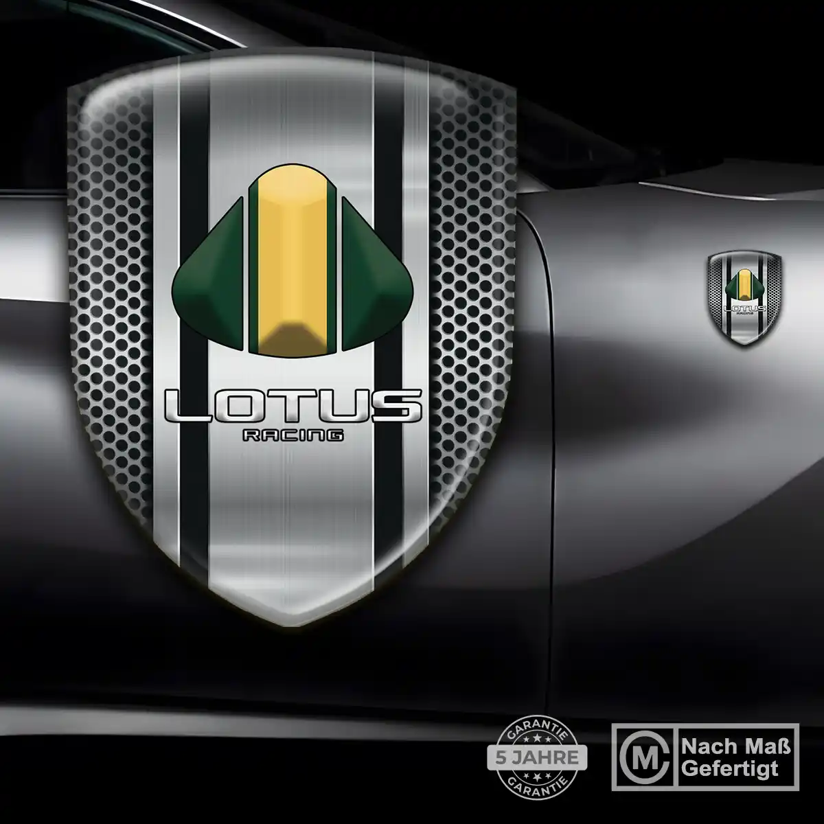 Lotus Wappen Emblem Aufkleber Elegantes Design