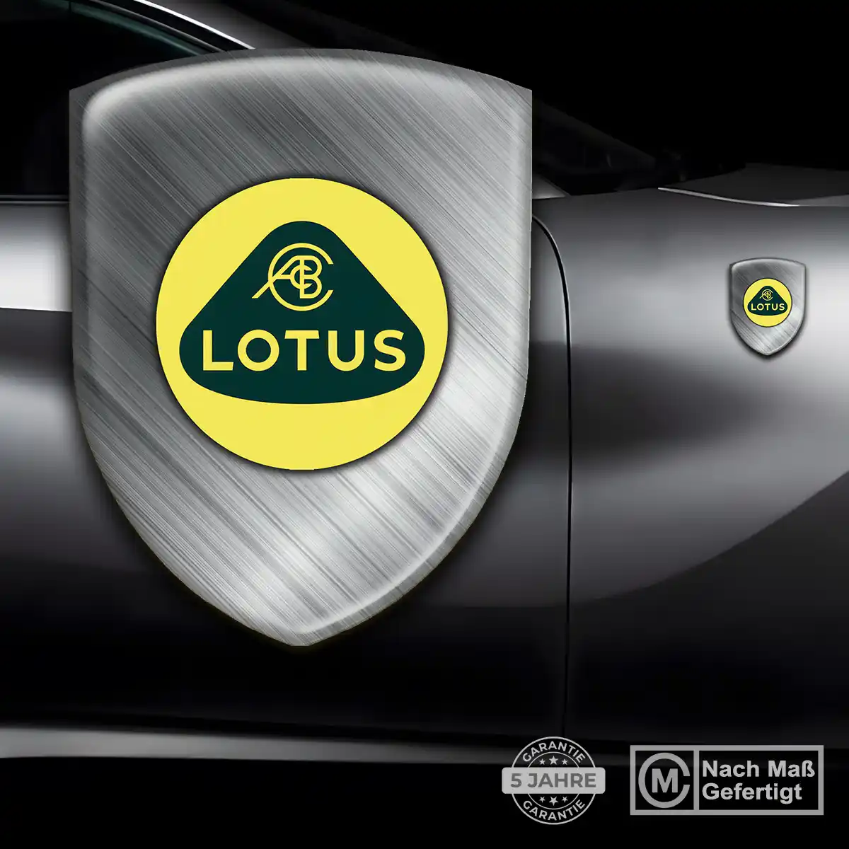 Lotus Wappen Emblem Aufkleber Hochwertiges Harz