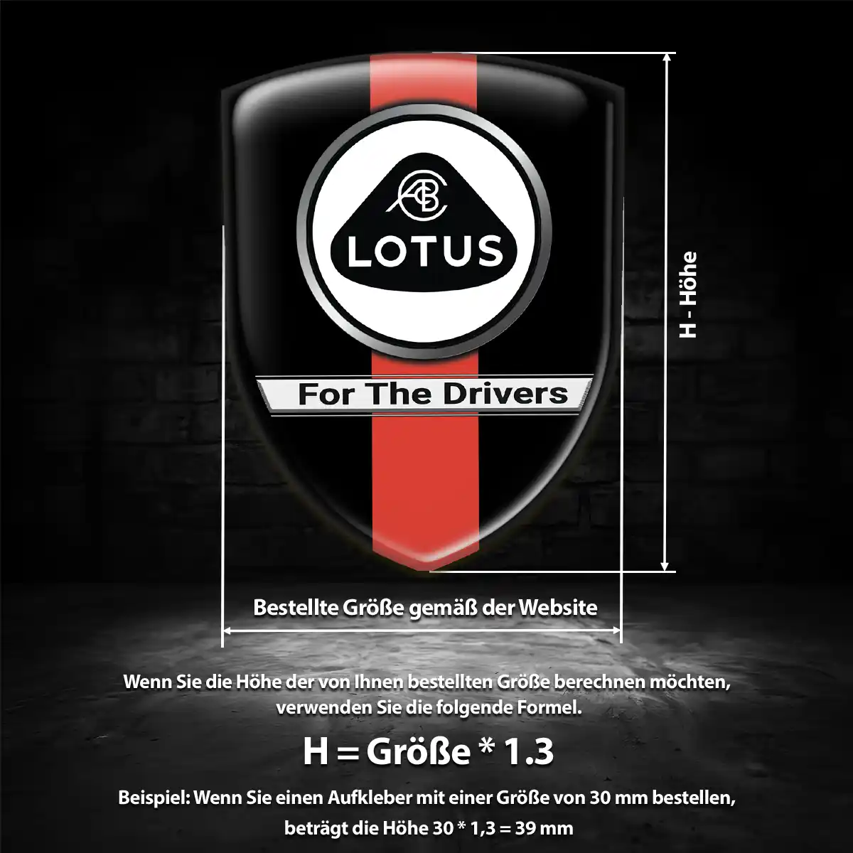 Lotus Wappen Emblem Aufkleber Hohe Qualität