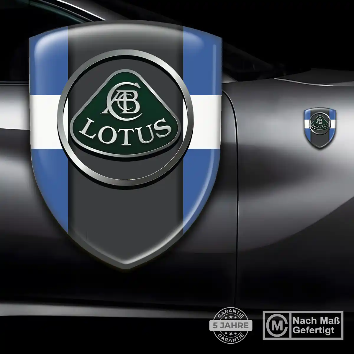 Lotus Wappen Emblem Aufkleber Modernes Design