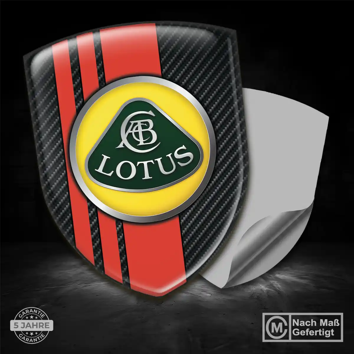 Lotus Wappen Emblem Aufkleber Premiumqualität