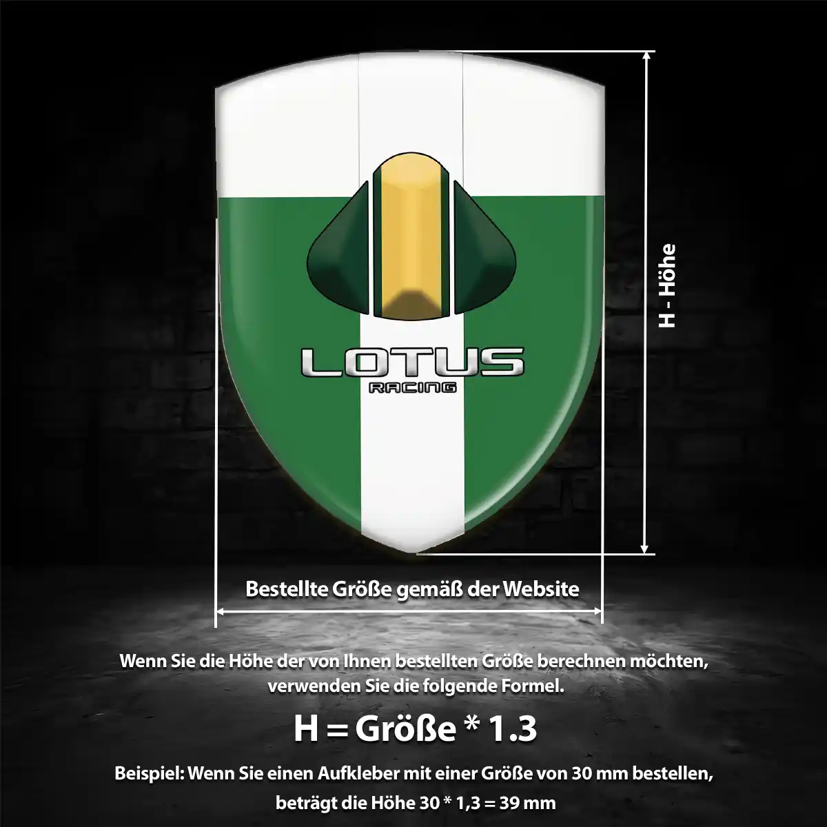 Lotus Wappen Emblem Ausdrucksstarkes Design