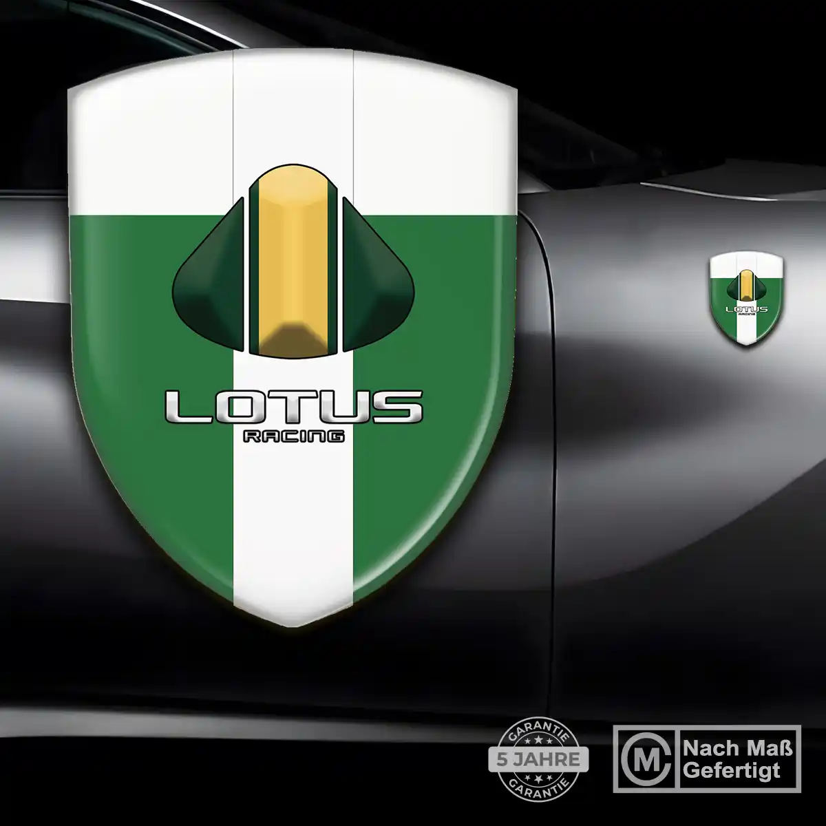 Lotus Wappen Emblem Ausdrucksstarkes Design