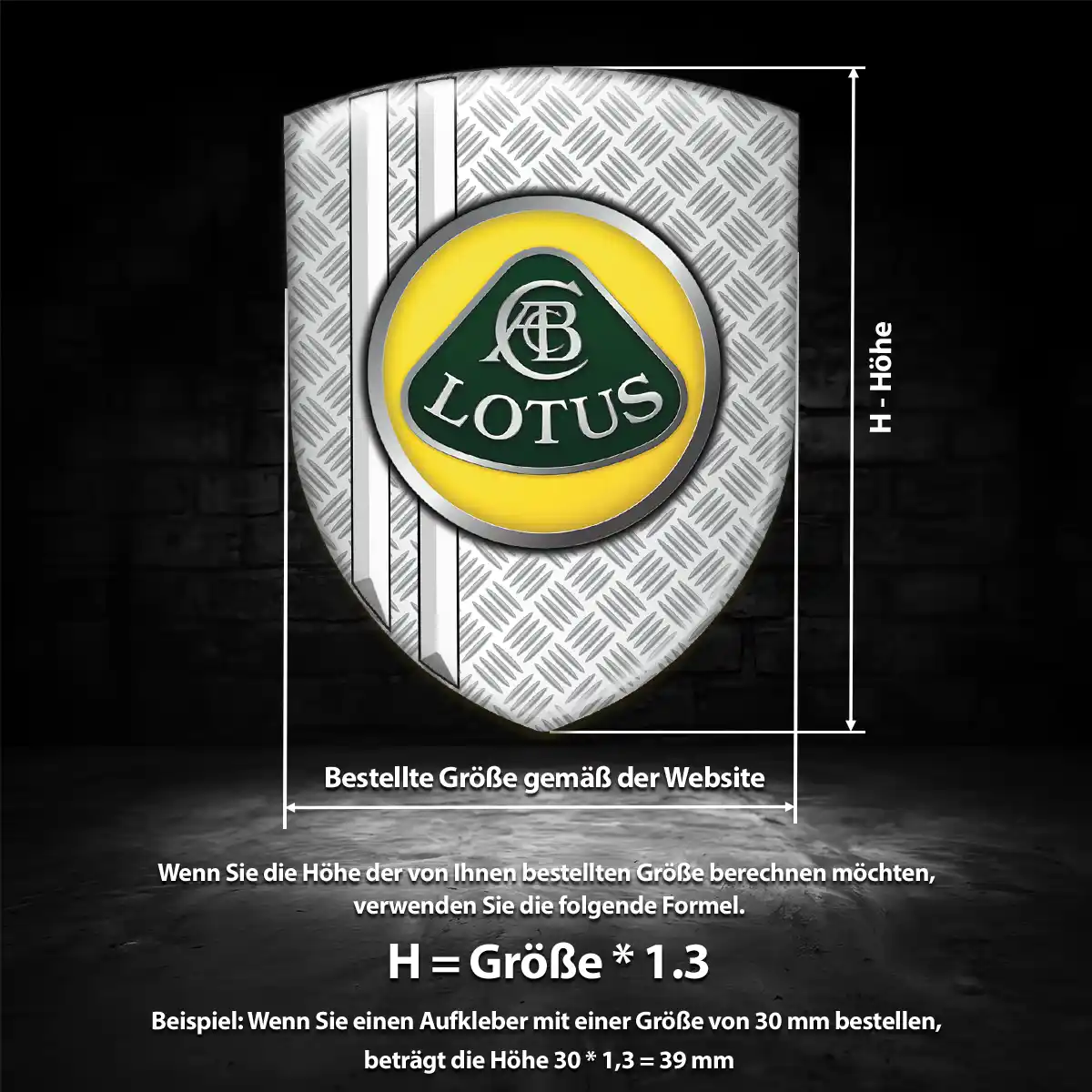 Lotus Wappen Emblem Auto Ausdrucksstarkes Design