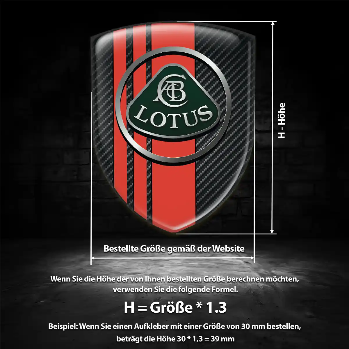 Lotus Wappen Emblem Auto Exterieurdesign