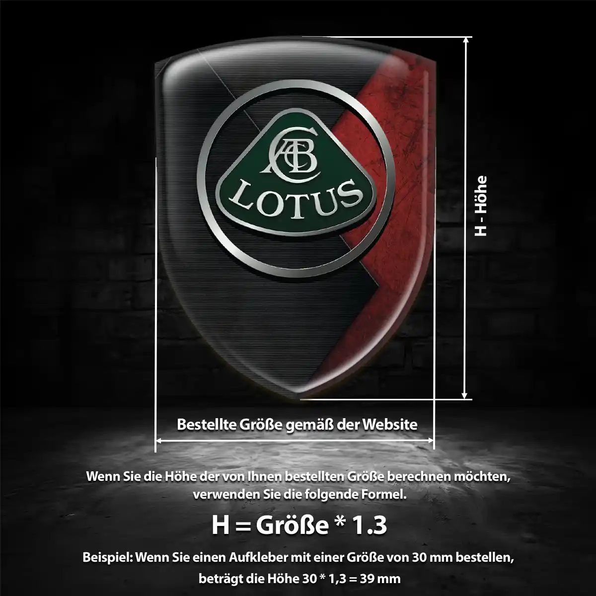 Lotus Wappen Emblem Auto Limitierte Auflage