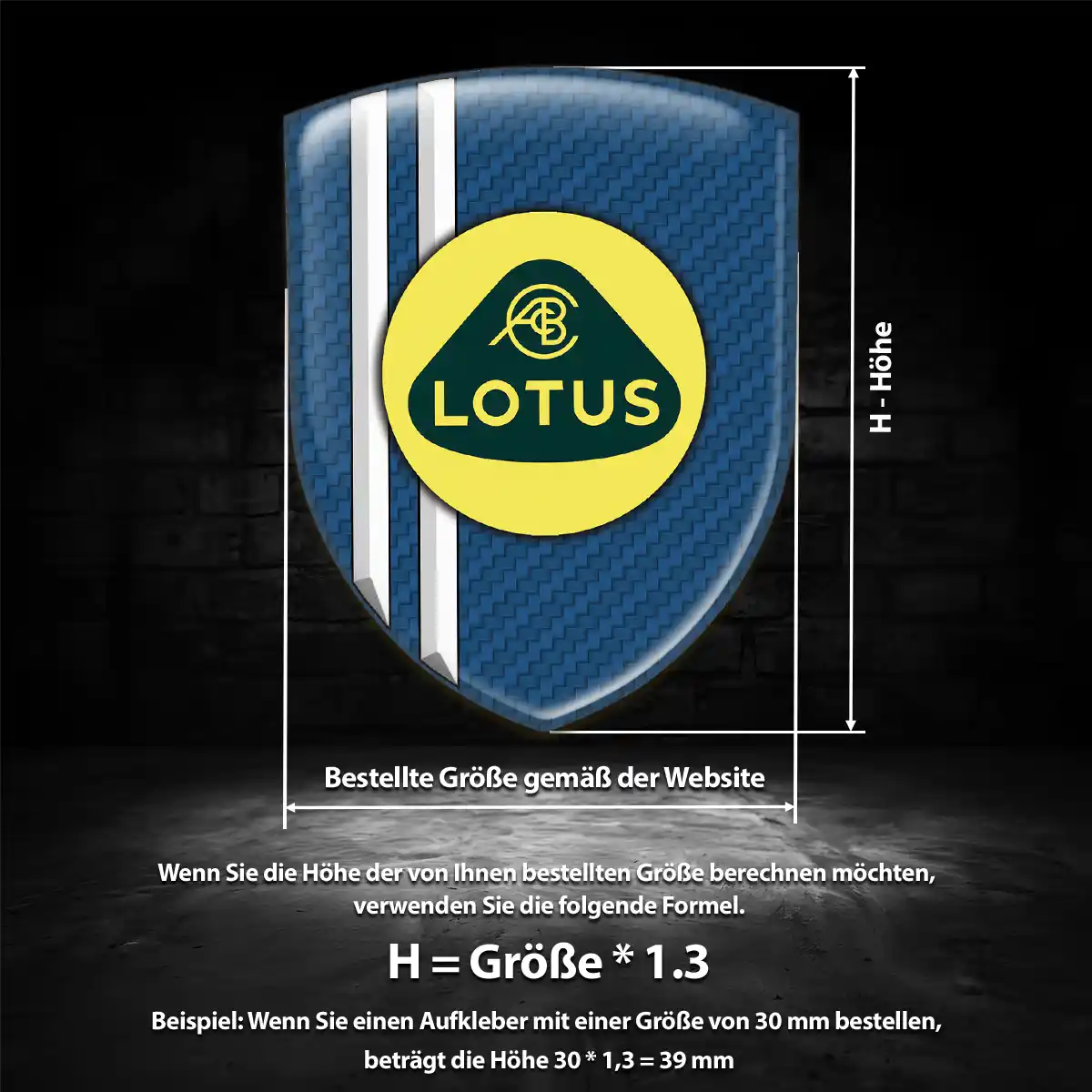 Lotus Wappen Emblem Auto Premiumqualität
