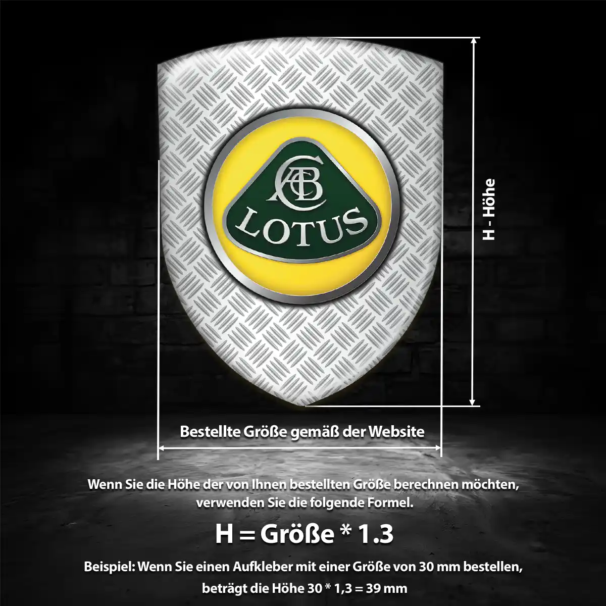 Lotus Wappen Emblem Edles Design