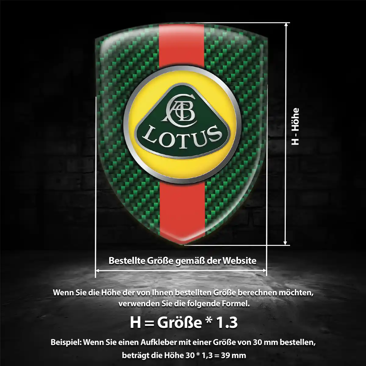 Lotus Wappen Emblem Elegantes Design