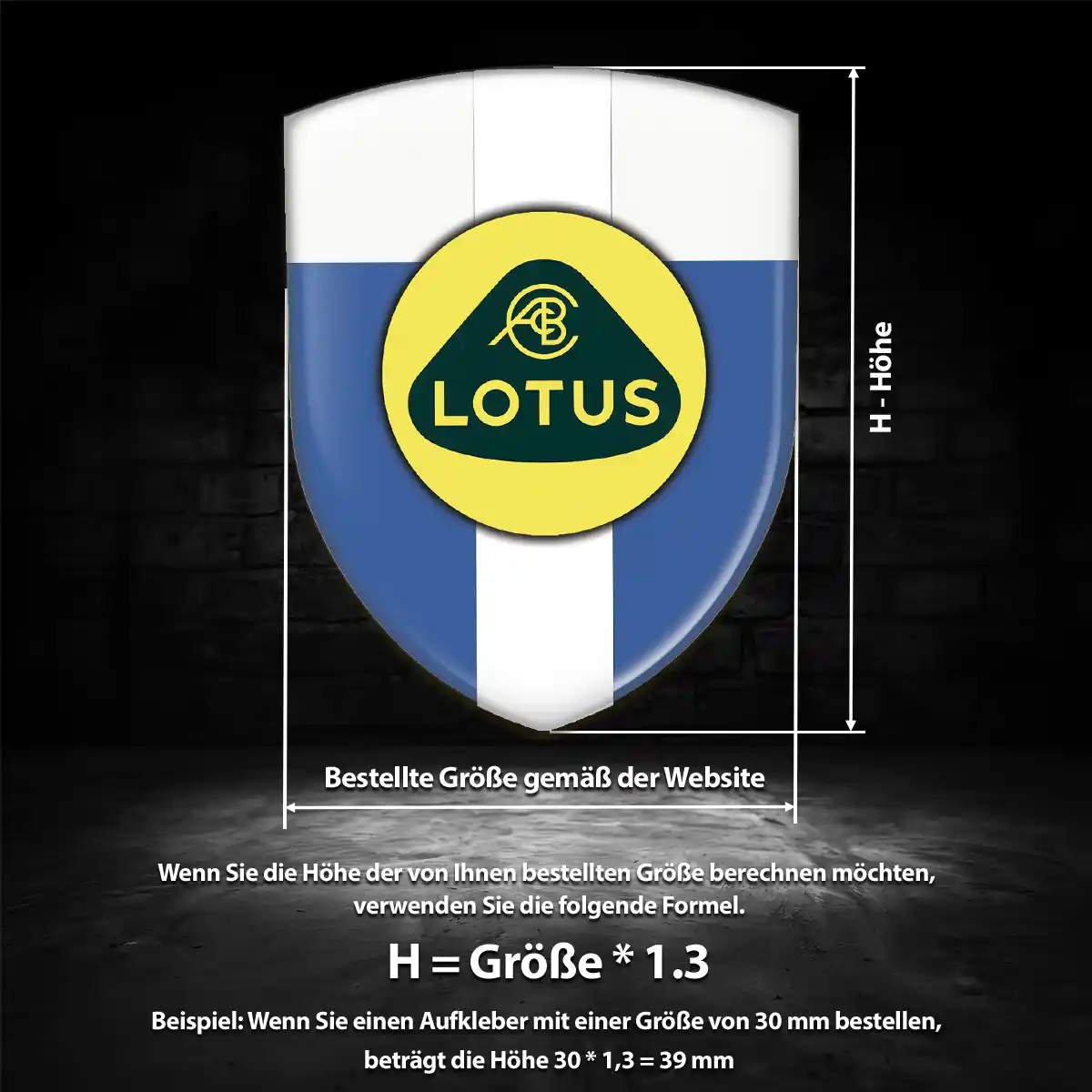 Lotus Wappen Emblem Erstklassige Qualität
