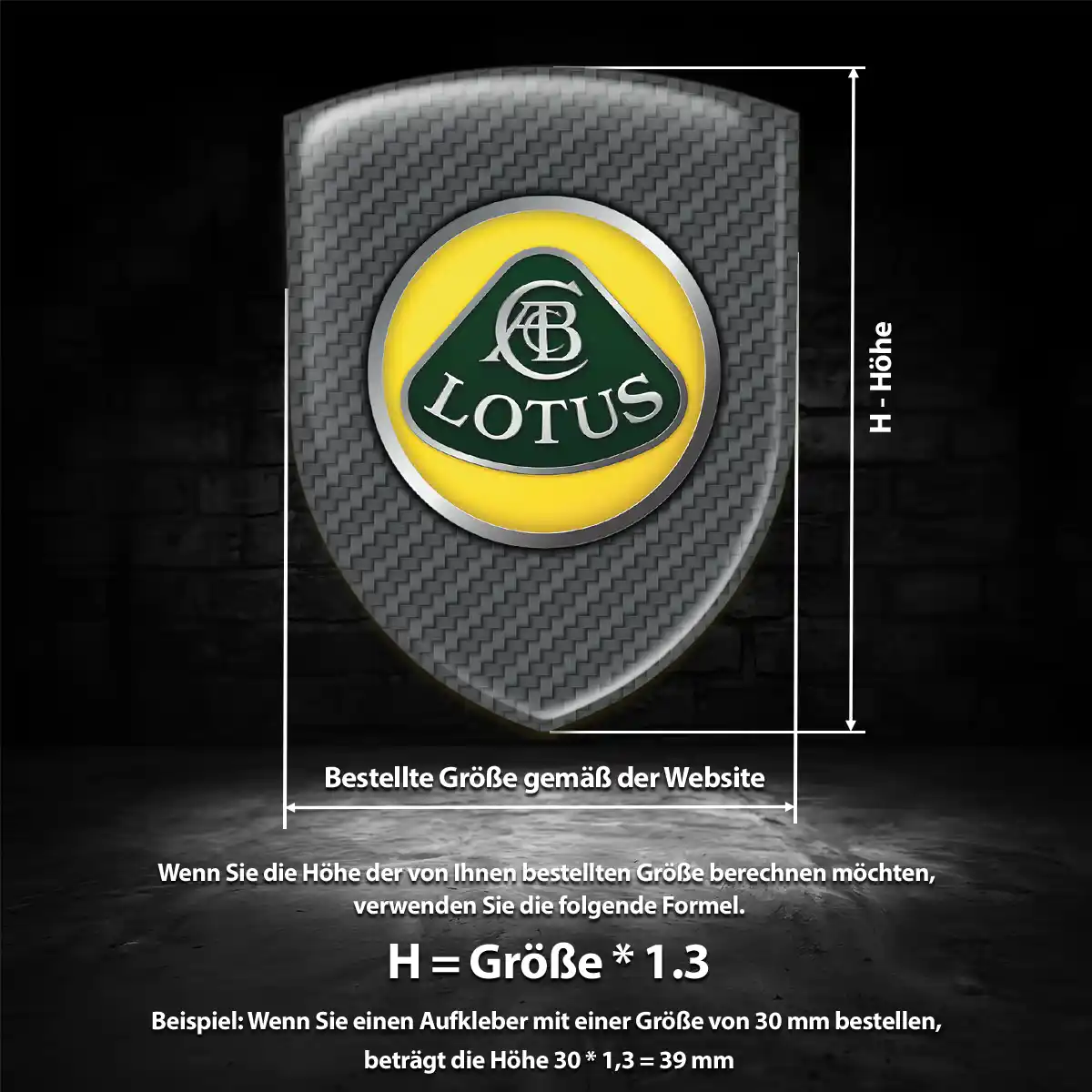 Lotus Wappen Emblem Exterieurdesign