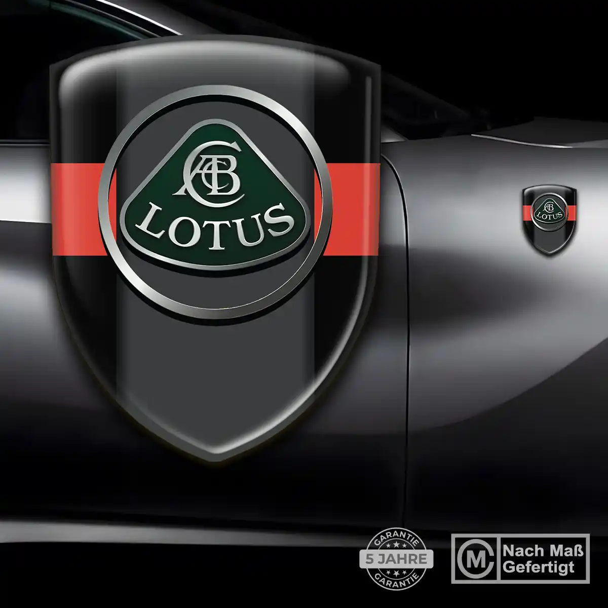 Lotus Wappen Emblem Hochwertiges Harz