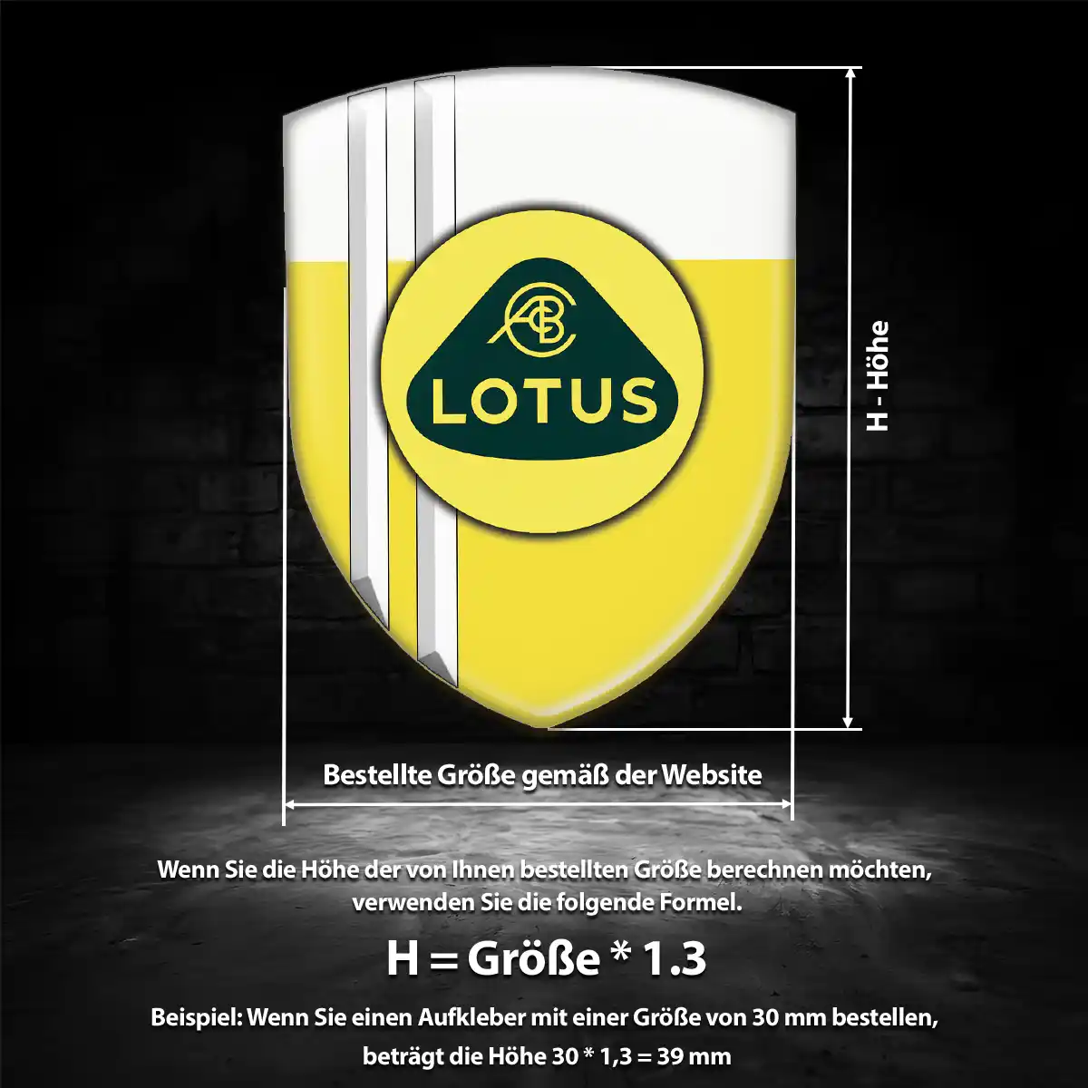 Lotus Wappen Emblem Interieurdesign