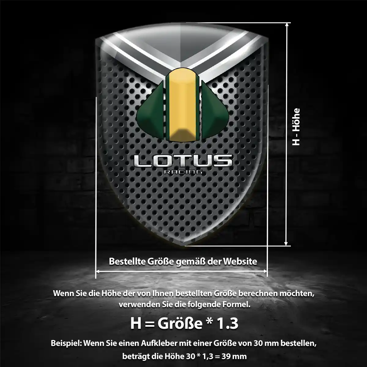 Lotus Wappen Emblem Luxus-Edition