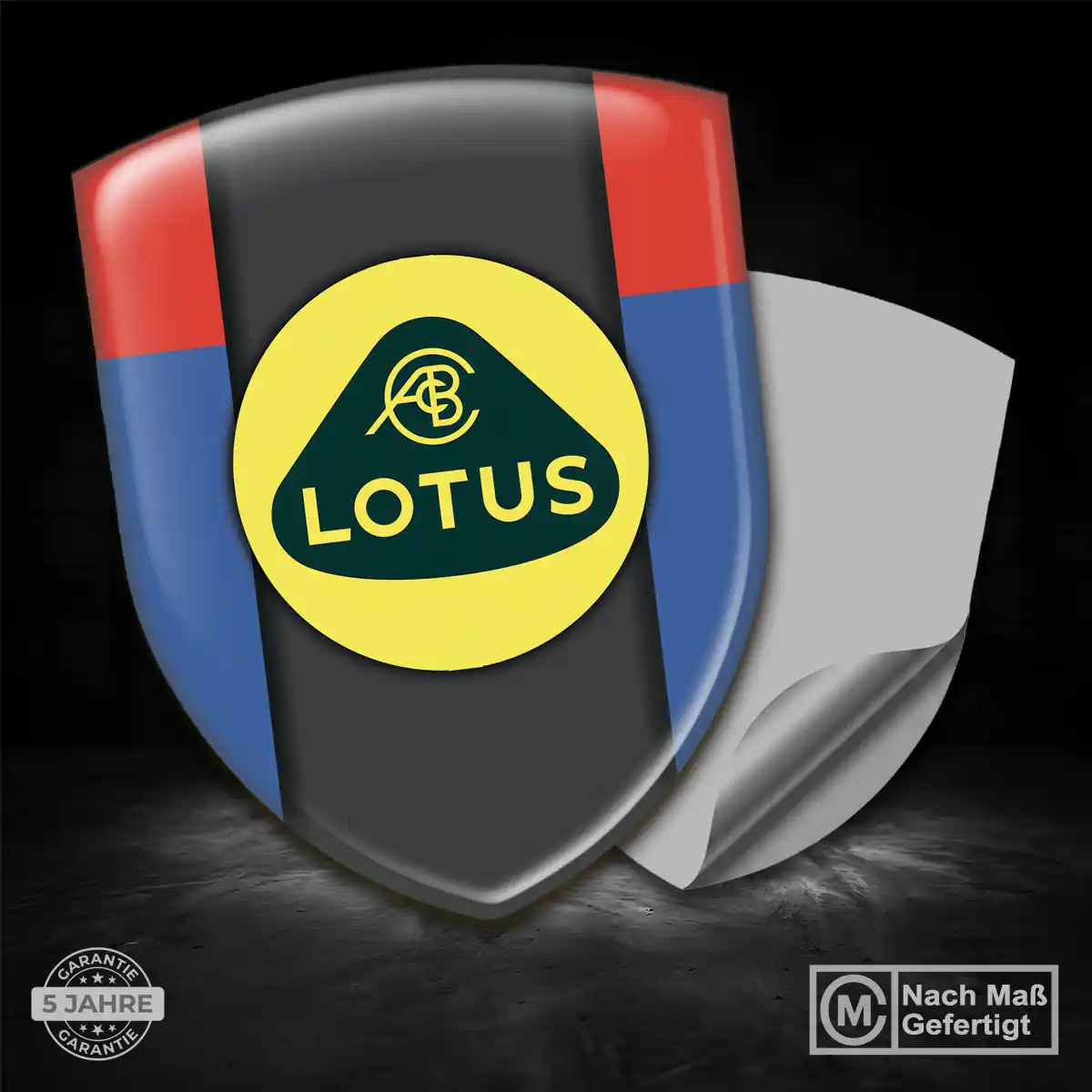 Lotus Wappen Emblem Stilvolles Design