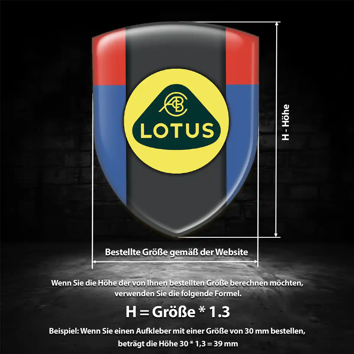 Lotus Wappen Emblem Stilvolles Design