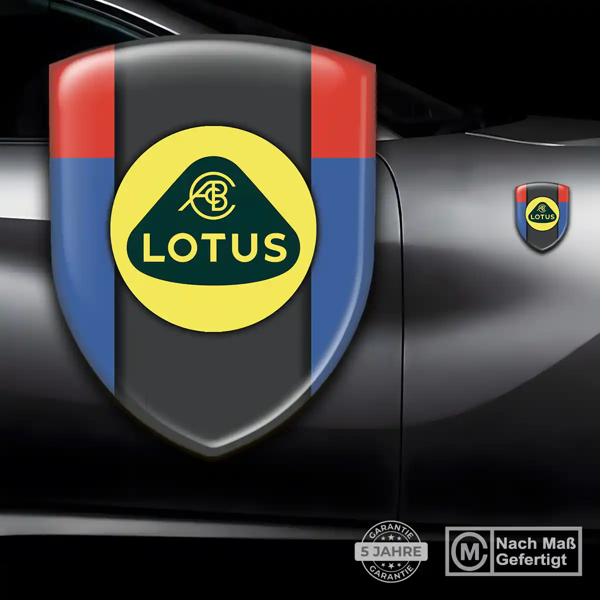 Lotus Wappen Emblem Stilvolles Design