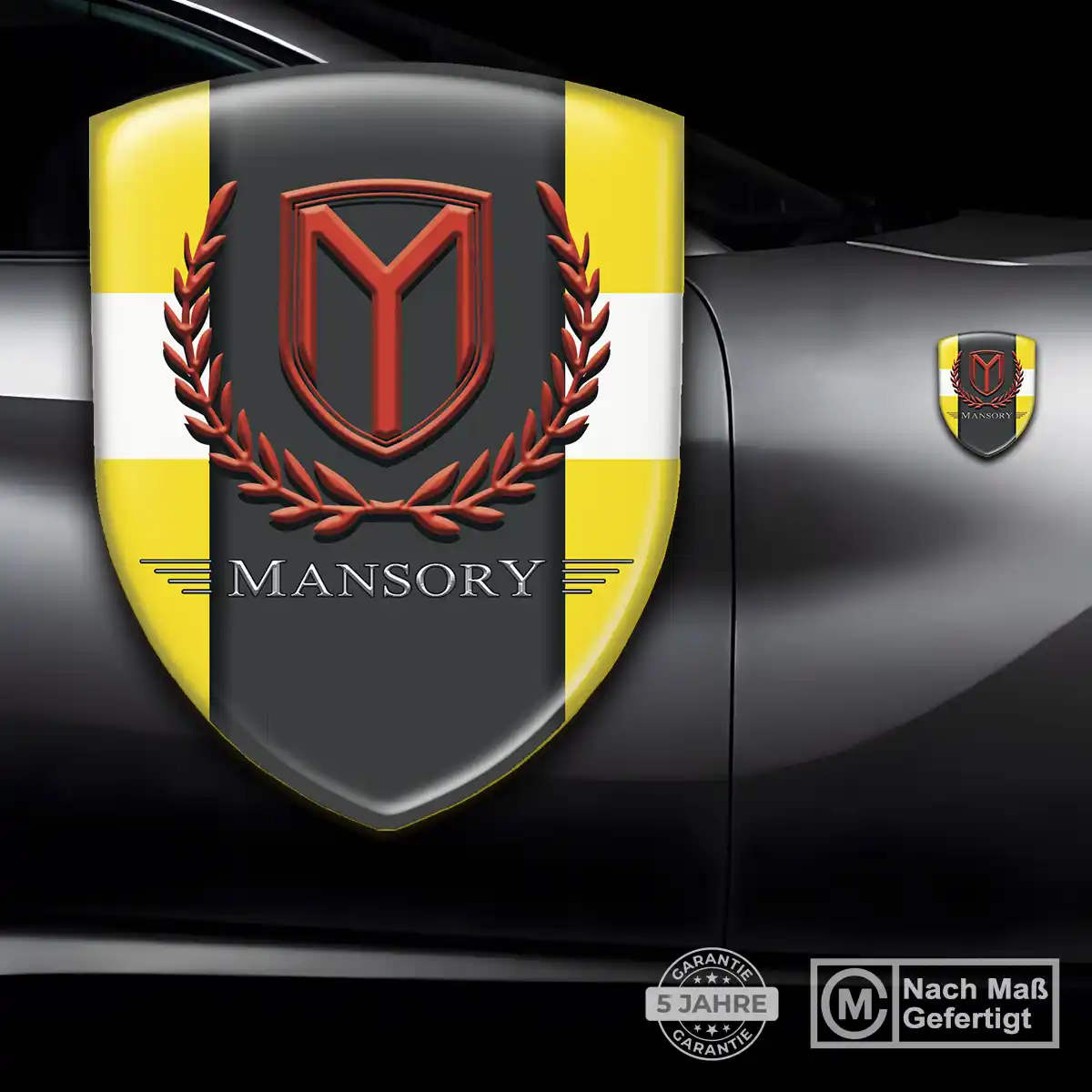 Mansory 3D Gel Aufkleber Auto Markenedition
