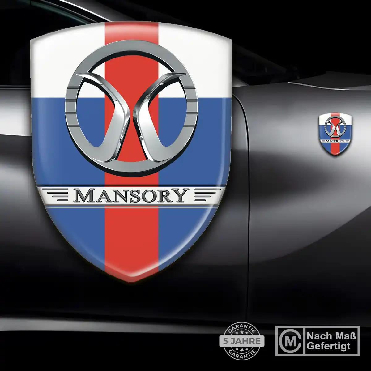 Mansory 3D Gel Aufkleber Emblem Auto Elegantes Design